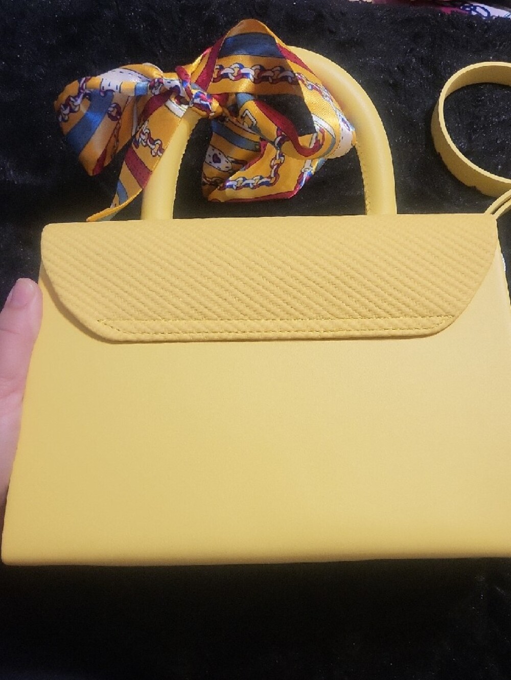 Purse - Fasion Classic Structured Top-Handle Satchel - 6pc - Picture 6 of 10